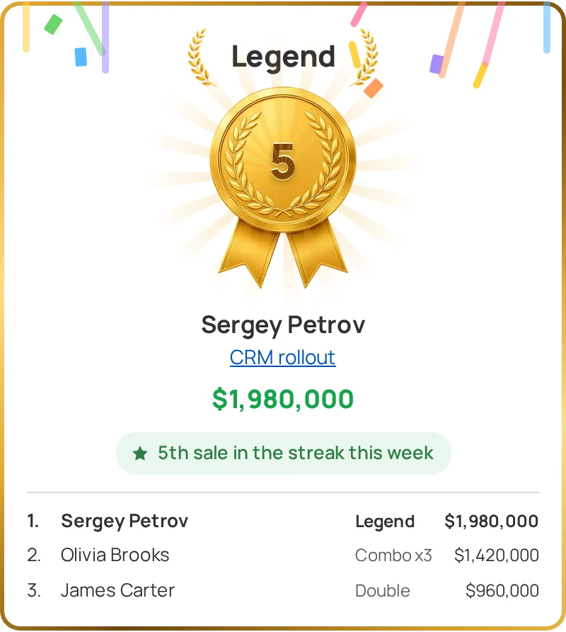 Sales Arena window showing the Legend tier